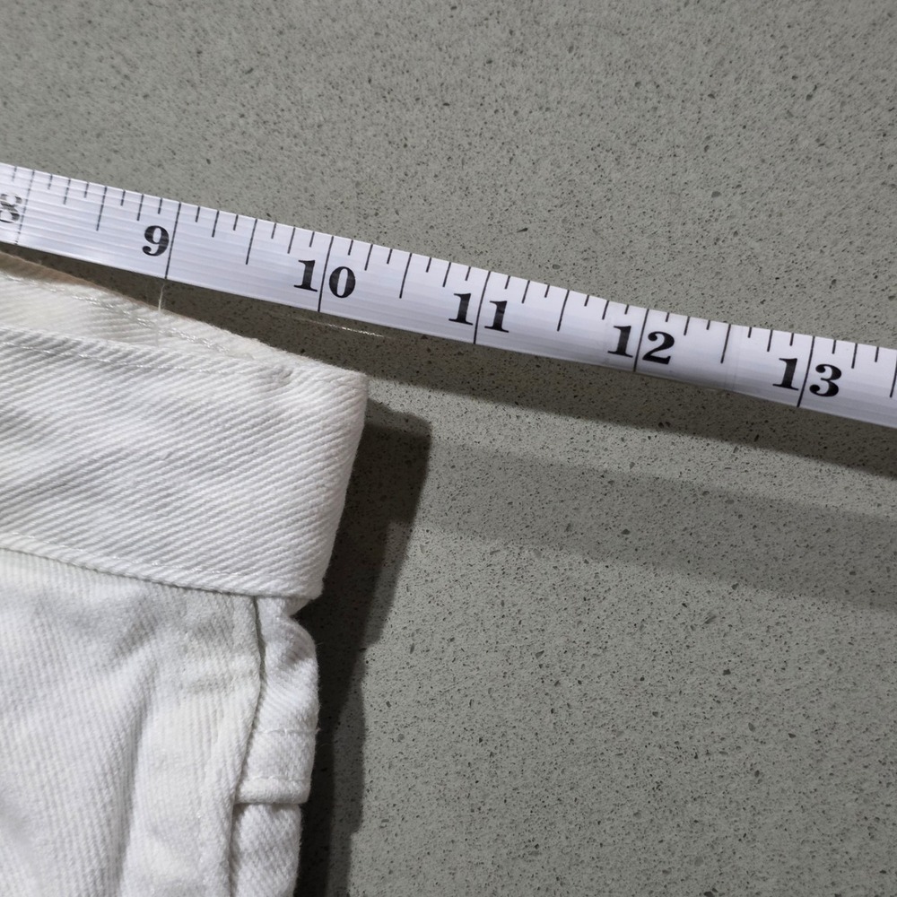 Wrangler Kids White Denim Straight Leg Jeans High Rise Western Pants 23x25 - Picture 8 of 10